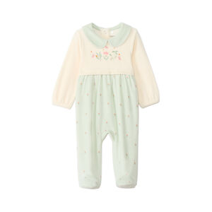 Dors-bien en velours effet 2 en 1 motifs floraux pour bébé fille 