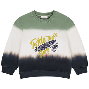 Sweat en molleton effet Tie and Dye fantaisie garçon 