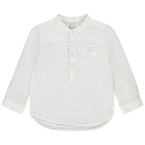Chemise manches longues en double gaze pour bébé garçon 