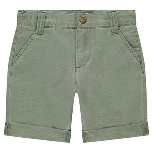 Bermuda dessus genoux en coton fantaisie 