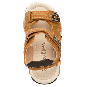 Sandale camel à double velcros pour bébé garçon 