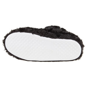 Chaussons bottines en fausse fourrure avec noeud cousu 