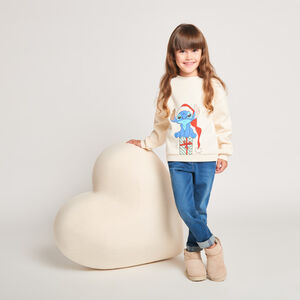 Sweat de Noël oversize Stitch Disney fille 