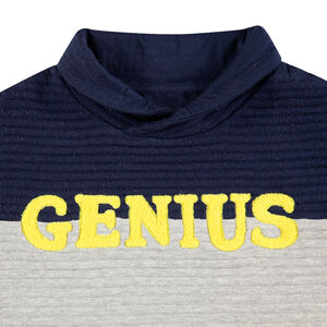 Sweat en molleton ottoman avec mot printé et zips en biais 