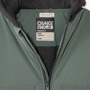 Blouson aviateur avec capuche molleton garçon 