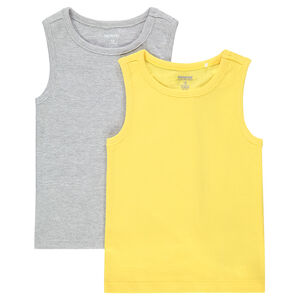 Lot de 2 débardeurs en jersey unis 