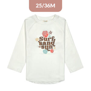 T-shirt Rashguard UV50+ 25-36M Flowers Sea Salt 