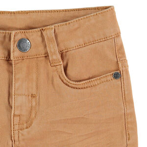 Pantalon effet crinkle avec poche à inscription reliéfée 