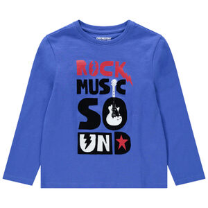 T-shirt manches longues en jersey avec motif fantaisie printé 