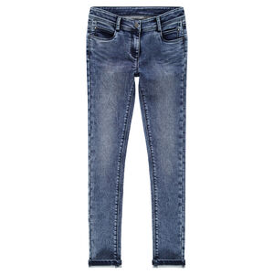 Junior - Jeans slim en molleton effet denim 