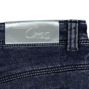 Short en denim like effet used et crinkle 