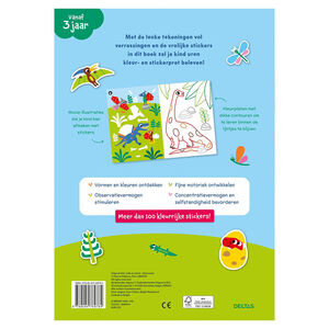 Livre NL Kleur- en stickerpret Lieve Dino’s +3A 