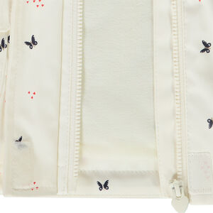 Parka gomme imprimé papillons pour bébé fille 