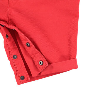 Salopette courte en coton avec Mickey brodé et oreilles en relief Disney 