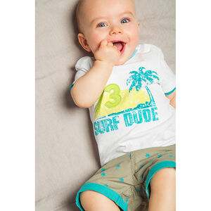 Tee-shirt manches courtes avec print palmier 