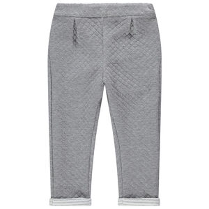 Pantalon en molleton fantaisie à taille élastiquée 