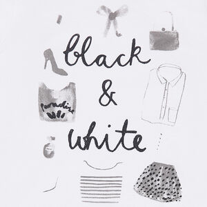 Tee-shirt manches longues en jersey avec print fantaisie 