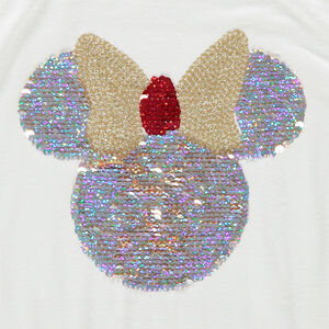Sous-pull col roulé motif Minnie en sequins magiques Disney 