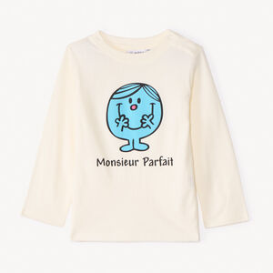 T-shirt manches longues Monsieur Parfait pour bébé garçon 