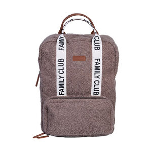 Sac à dos Family Club Signature en teddy soft brown 