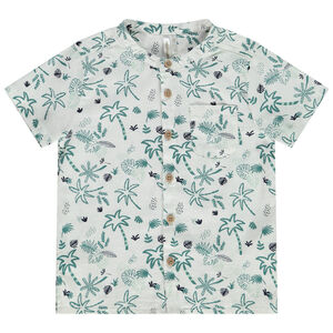 Chemise manches courtes imprimé palmiers pour bébé garçon 