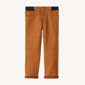 Pantalon uni à taille élastiquée garçon 