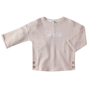 Junior - Sweat en molleton fantaisie avec inscription patchée 