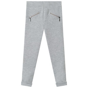 Jegging en milano à bandes et poches zippées 