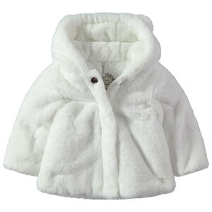 Parka à capuche en fausse fourrure  