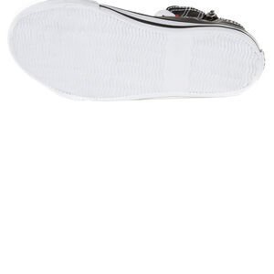 Baskets montantes aspect cuir à lacets et zip 