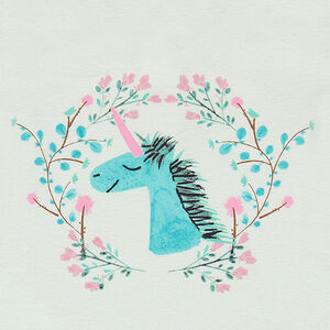 Tee-shirt manches courtes en coton organique avec motif fantaisie printé 