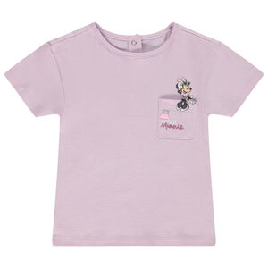 T-shirt manches courtes en jersey print Minnie Disney pour bébé fille 