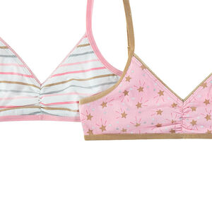 Junior - Lot de 2 soutien-gorge imprimés 