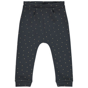 Jogging en jersey contrecollé sherpa à pois pailletés pour bébé fille 