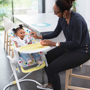 Chaise haute compacte réglable – Confetti 