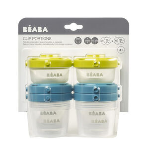 Lot de 6 portions Clip 60 et 120 ml - Néon 