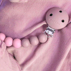 Attache sucette en silicone Dégradé de rose 