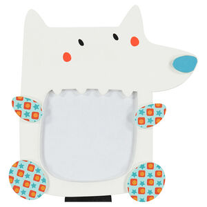 Cadre photos en bois forme loup à poser 