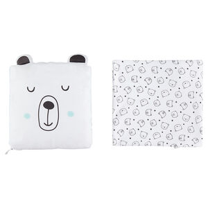 Set couverture en jersey et coussin zippé 