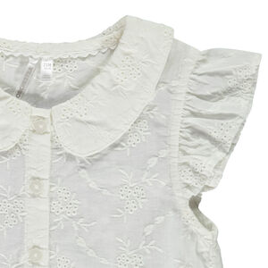 Chemisier en broderie anglaise pour bébé fille 