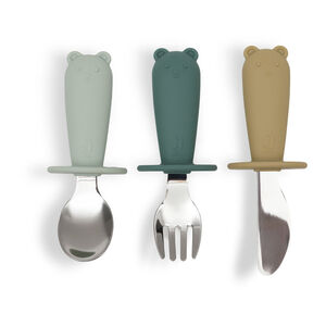 Set de couverts poignées silicone Jade Shades 