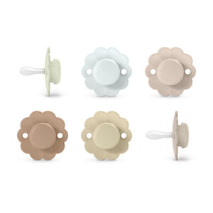 Lot de 2 sucettes 0/6m réversible SXPRO Wonder Soft Vert/Beige 