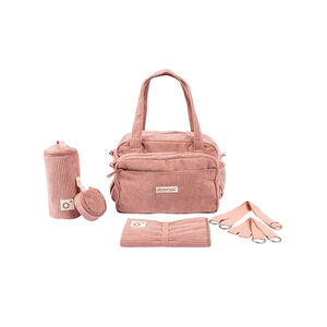 Sac à langer Fluffy Corduroy Corail 