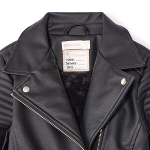 Perfecto en simili cuir doublé sherpa fille 