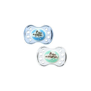 Set de 2 sucettes silicone 6+ mois - Nuit 