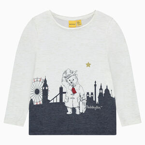 Tee-shirt en jersey slub brillant print Paddington 