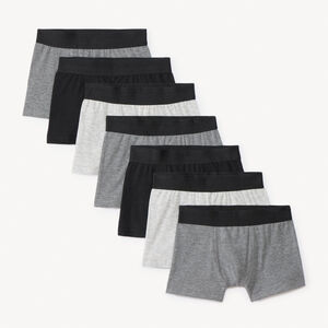 Lot de 7 boxers unis garçon 