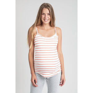 Débardeur de grossesse homewear à rayures 