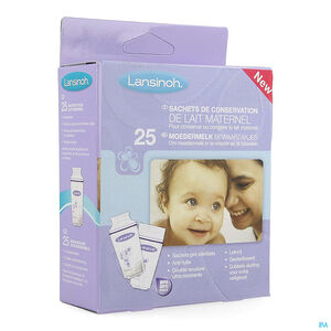 Sachets de conservation de lait maternel - 25 pièces 