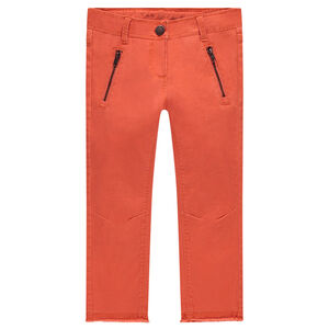 Pantalon skinny en twill uni 